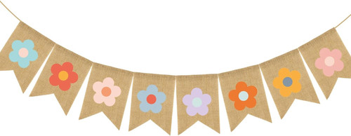 Striscione tela fiore boho - tela,