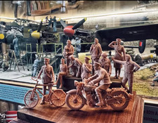 Modellino 10 soldatini moto