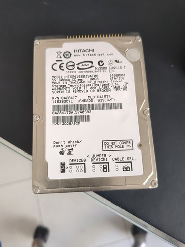Hard disk usato ide 80gb - 2,5",