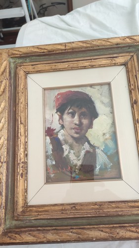 Quadro olio tavola - tavola, del
