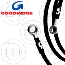 GOODRIDGE KIT TUBI FRENO IN TRECCIA ACCIAIO DIRETTI NERO HONDA HORNET 600 2005