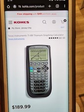 Texas Instruments TI-89 Calcolatrice grafica in titanio