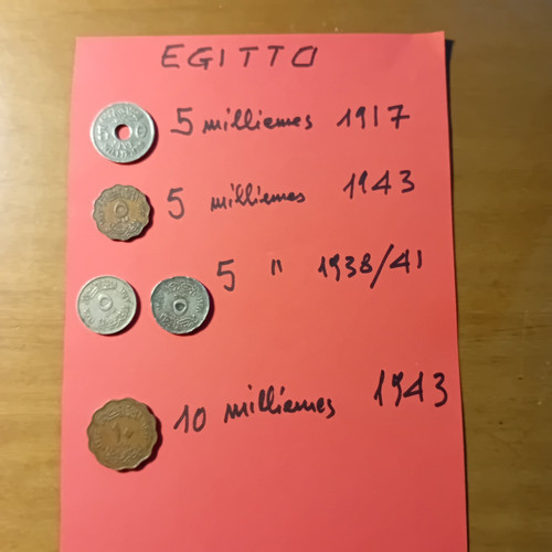 Egitto lotto 5 monete in - egitto,