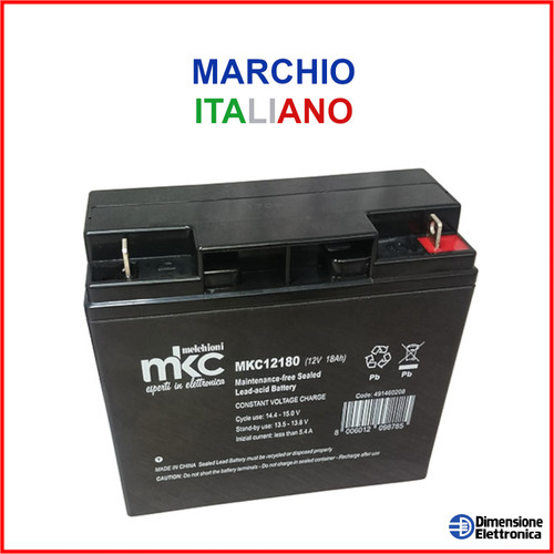 Batteria 12v 18ah piombo - batteria,