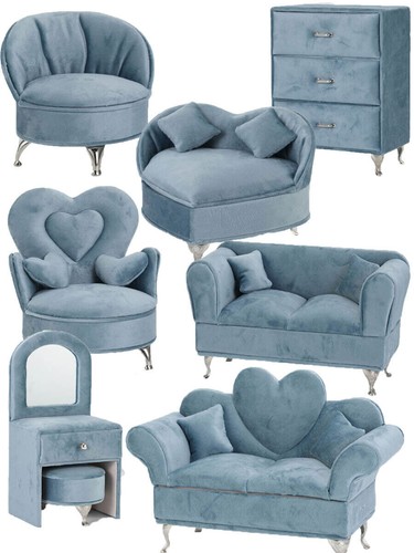 Set divano casa delle - , bambole