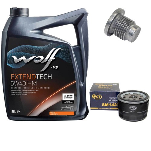 Kit olio motore 5w40 - olio, +