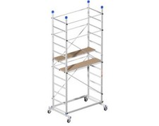PONTEGGIO TRABATTELLO ZEUS IMPALCATURA IN ALLUMINIO CM. 157X100X360H CON RUOTE