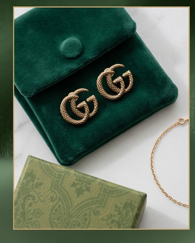 Orecchini 100 gucci logo gg - orecchini,
