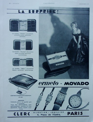 Publicité montres movado - ,