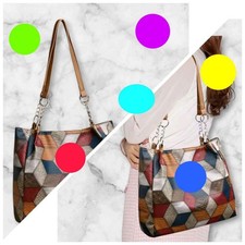 Borsa colorata con tasca interna 