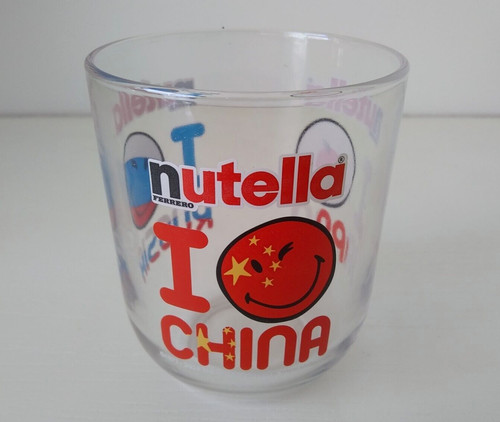Nutella advertising glass - nutella, "i