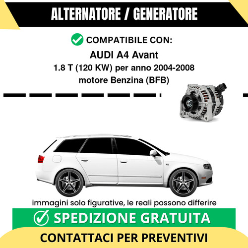 Alternatore audi avant - alternatore, 1.8