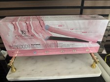 🆕 ROYALE PLATINUM GENIUS PIASTRA CERAMICA RISCALDANTE PROFESSIONALE FERRO PIATTO ROSA  