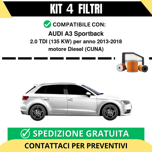 Kit filtri tagliando - filtri,