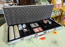 Valigetta Set Poker Texas Hold'em Professionale Fiches 11,5 gr.  e 2 mazzi