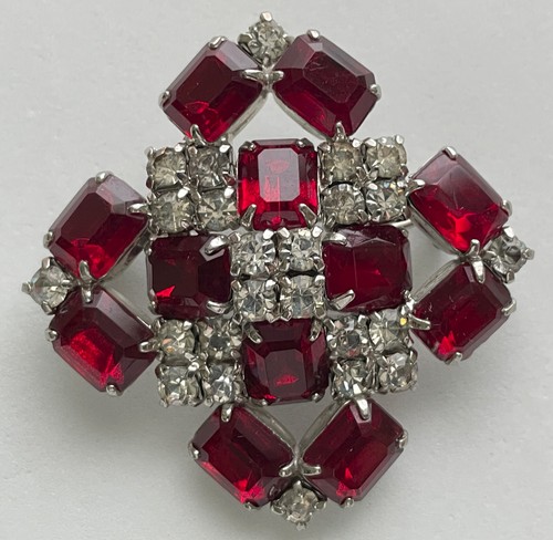 Spilla croce maltese strass - spilla,