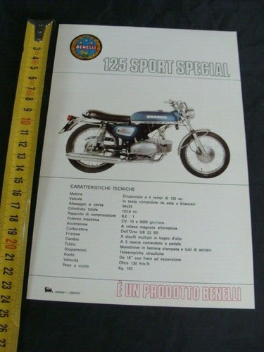 Brochure moto benelli 125 - brochure,