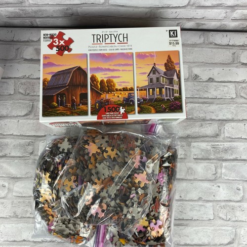 Puzzle scena fienile cortile