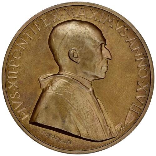 Medaglia pio xii anno - medaglia,