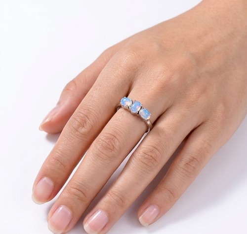 Naturale opale fuoco anello - naturale,