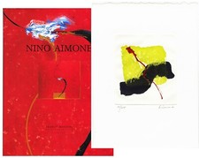 AIMONE NINO   "Guizzo" 1995 -acquatinta e intervento manuale - catalogo- Masoero