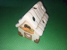 Thun Casa Casetta Finestre Cuore Fiori Arancioni  Porta Candela Tealight