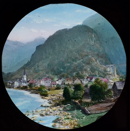 Amsteg from the bridge - from,