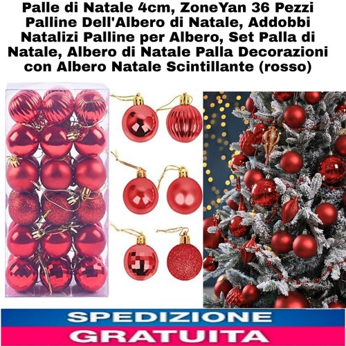 Palle natale 4cm 36pz - di,