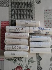 LOTTO NUMERO 10 ROTOLINI ANNI VARI LIRE 5 + LIRE 10 + LIRE 20 TUTTI FDC.