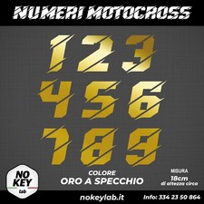 Adesivi NUMERO GARA Moto Cross