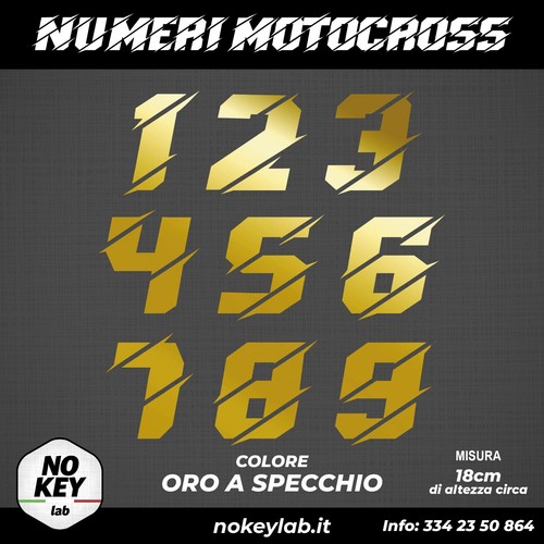 Adesivi numero gara moto cross - moto,