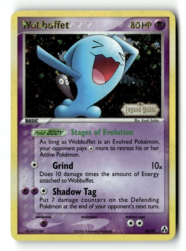 Pokemon card wobbuffet - card,