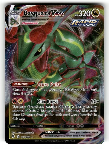 Rayquaza vmax 111 203 cieli - vmax,