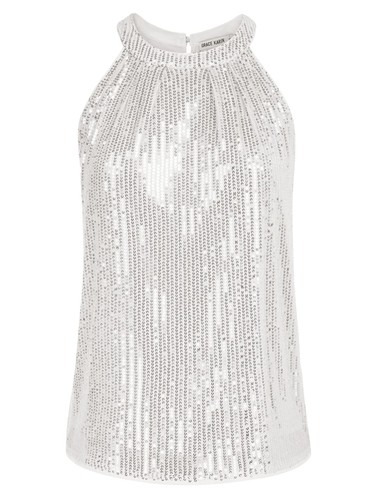 Canottiere con paillettes - , da