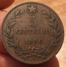 Moneta 5 Centesimi 1896