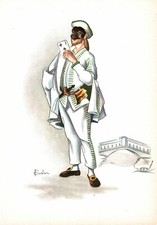 MASCHERE ITALIANE - Venezia - Brighella - Carnevale - F. GIUSTINA - NV - #002