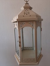 lanterna portacandela in ferro e vetro