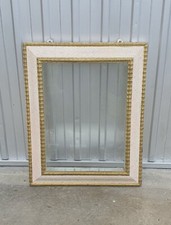 CORNICE GESSO LEGNO 52 X 42 X 5 VECCHIA CORNICE QUADRO GESSO LEGNO CON VETRO