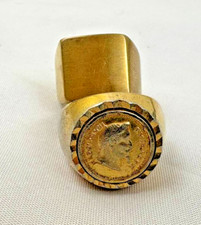 lotto anello colo oro vintage anelli in acciaio Napoleone III con effige liscio
