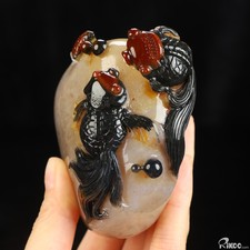 Scultura pesce rosso cristallo