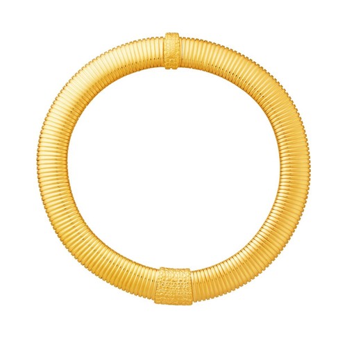 Collana tubogas croco dorata - collana,