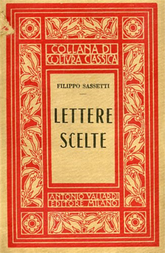 Sassetti filippo lettere - -,