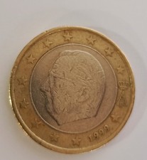 Moneta 1 euro Belgio 1999 Rara