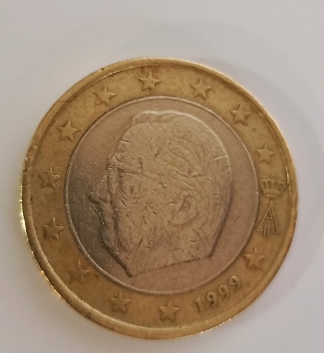 Moneta euro belgio - moneta, 1