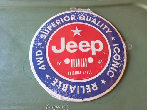 Insegna metallo jeep - insegna,