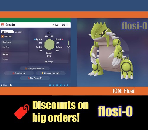 6iv shiny groudon pokemon - 6iv,