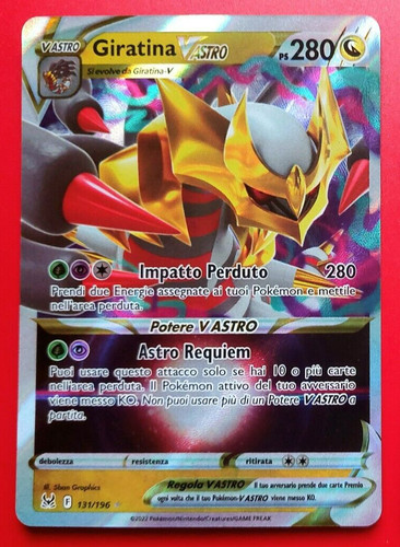 Carta pokemon giratina astro - carta,