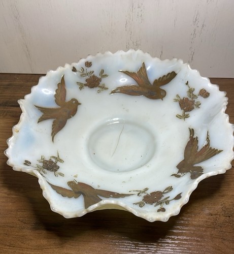 Antique custard uranium glass - uranium,