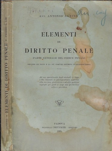 Elementi diritto penale - di,