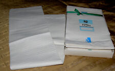 Coppia Asciugamani  •  Misto Lino • Orlo a giorno •Emilio Gatti  • Vintage